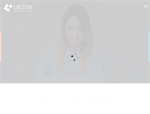 Tablet Screenshot of lectusconsultora.com
